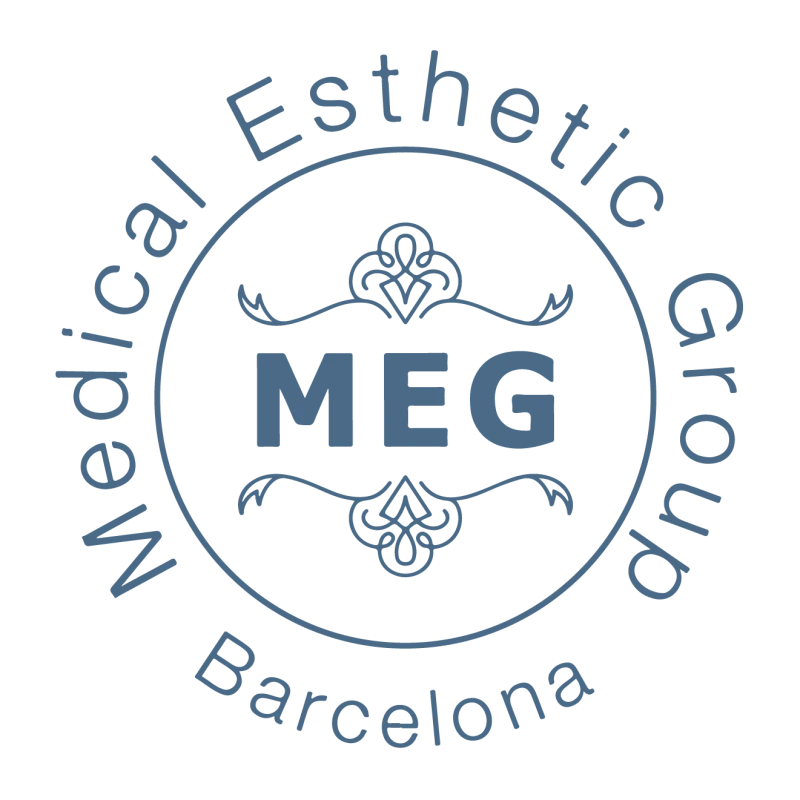 Logo transparente del centro estético Medical Esthetic Group en la provincia de Barcelona